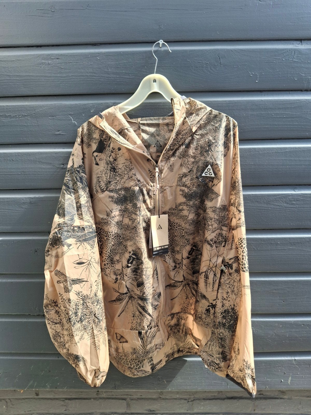 Nike ACG Cinder Cone Windrunner Jas - Maat L, Maat 52/54 (L), Beige, Nieuw, Ophalen of Verzenden