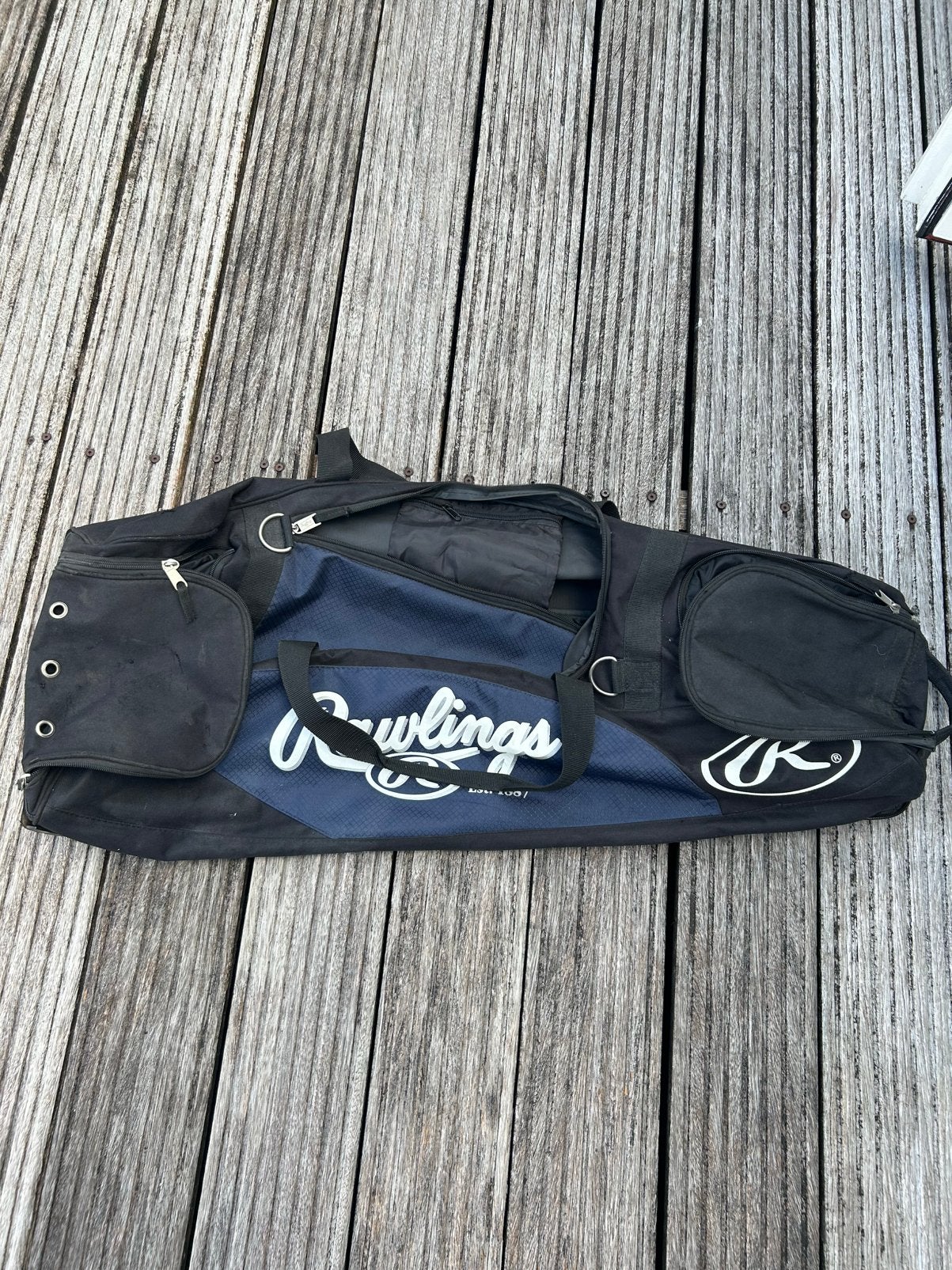 Rawlings Honkbal / Softbal tas met Wielen – Grote Teamtas, Ophalen, Zo goed als nieuw, Honkbal, Tas