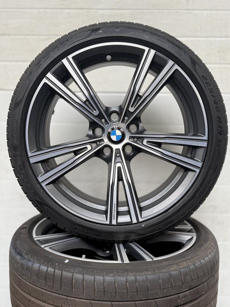DEMO 19” BMW 3 SERIE G20 G21 INDIVIDUAL VELGEN ZOMERBANDEN O, 19 inch, Gebruikt, -, -