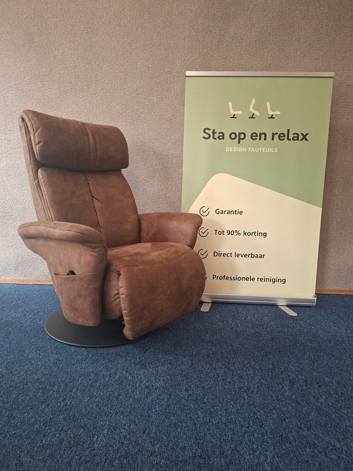 sta op relax fauteuil Meubelzorg ongebruikt EVT op accu 🔋
