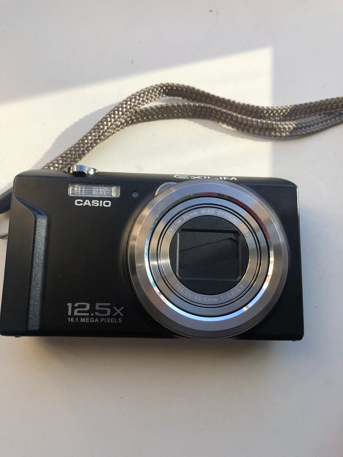 Casio Exilim 16.1 MP Compactcamera met 12.5x optische zoom, Ingebouwde flitser, Casio, Gebruikt, Ophalen of Verzenden