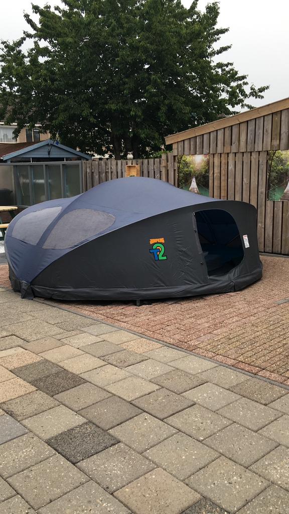 Trampoline tent (360 diameter), Ophalen of Verzenden, Zo goed als nieuw