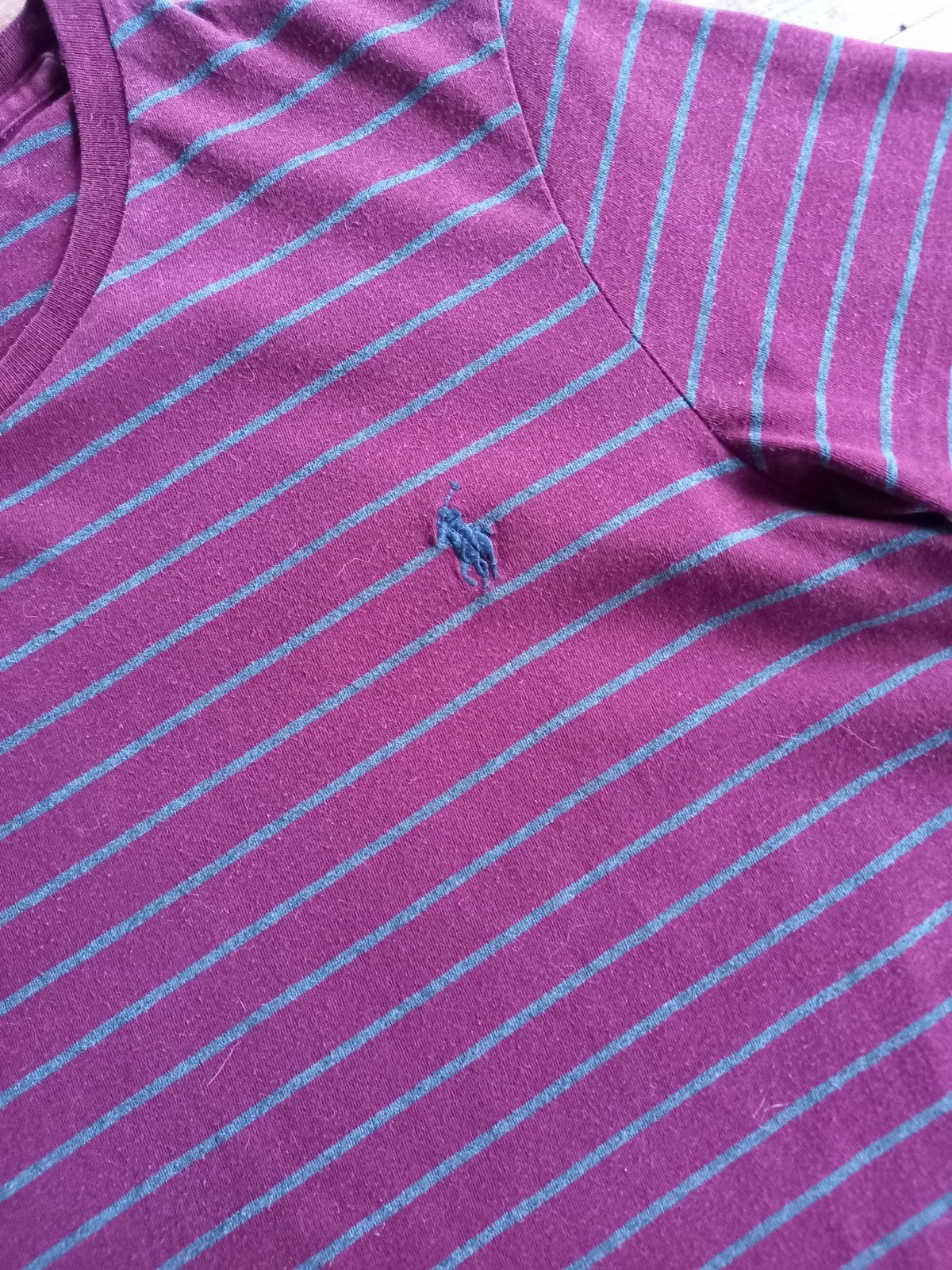 Polo Ralph Lauren T-shirt - Custom Slim Fit, Kleding | Heren, Paars, Ophalen of Verzenden, Polo Ralph Lauren, Gedragen
