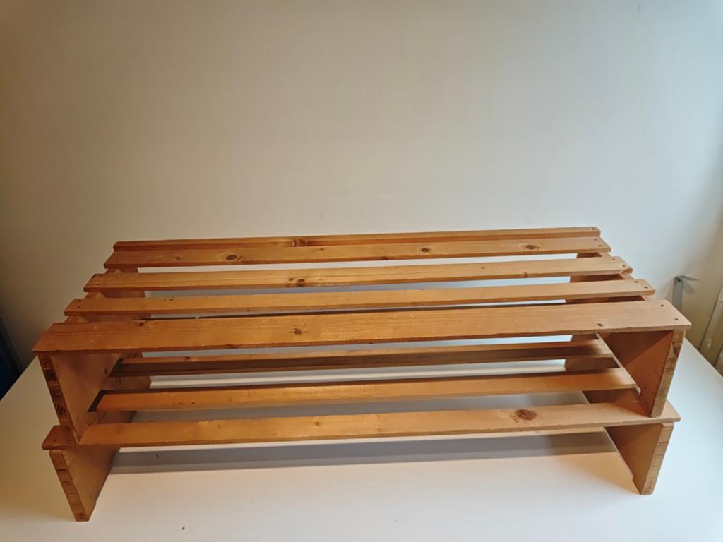 Houten schoenenrek 95x90x30 cm, Ophalen of Verzenden, Gebruikt
