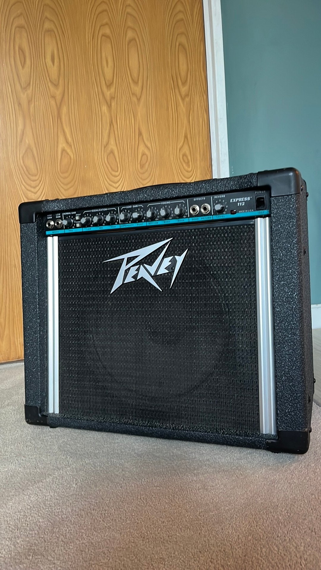 Peavey express 112  tealstripe, Ophalen, Gebruikt, 50 tot 100 watt