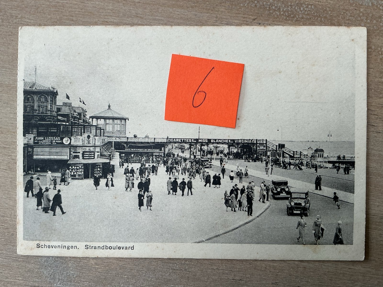 Oude Ansichtkaart Scheveningen, Strandboulevard, Ophalen of Verzenden, Voor 1920, Gelopen, Zuid-Holland