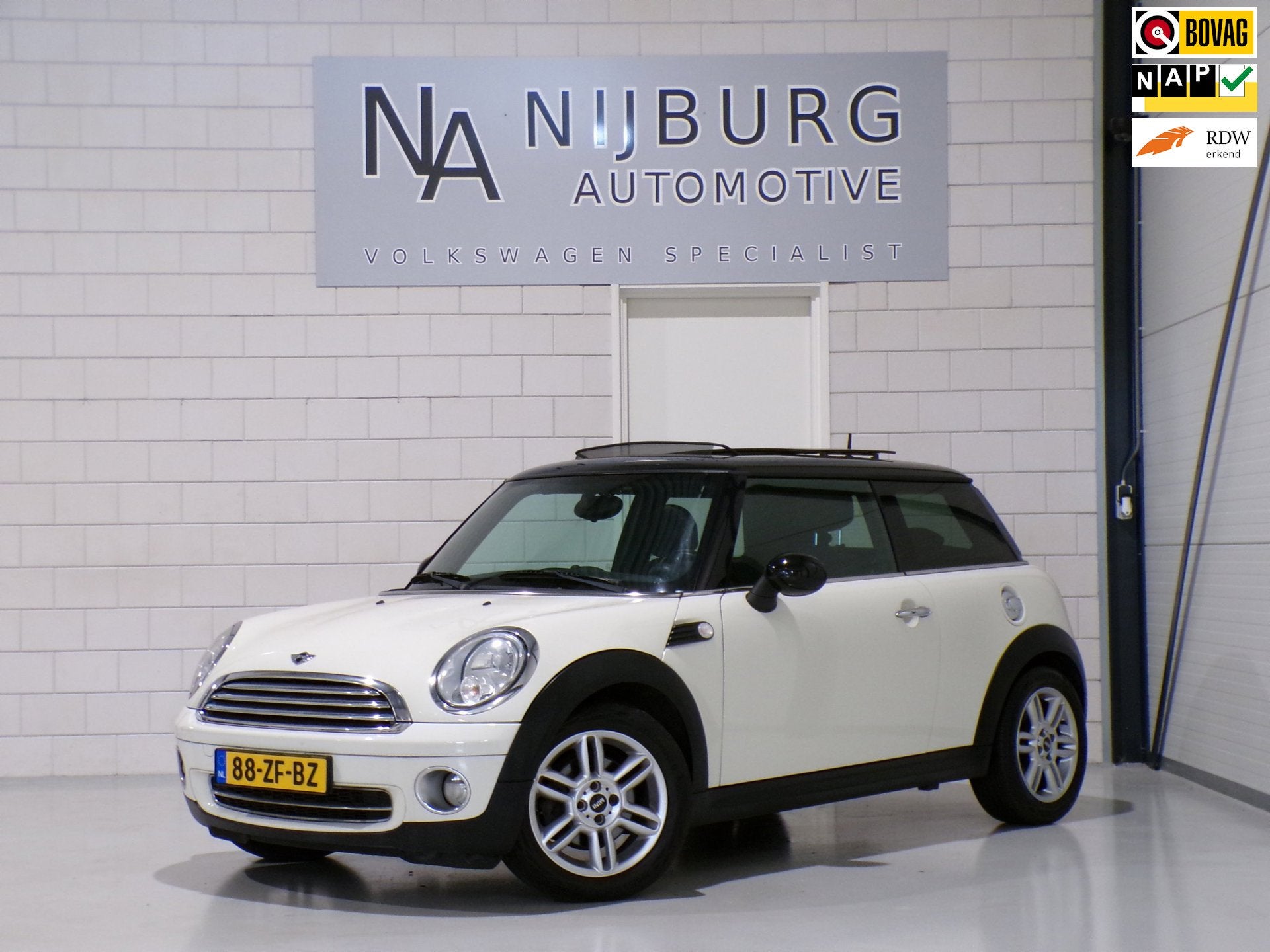 Mini Cooper 1.6 120PK Chili "Origineel NL!" Panoramadak Blue, Auto's, Mini, Voorwielaandrijving, Stof, Gebruikt, 750 kg
