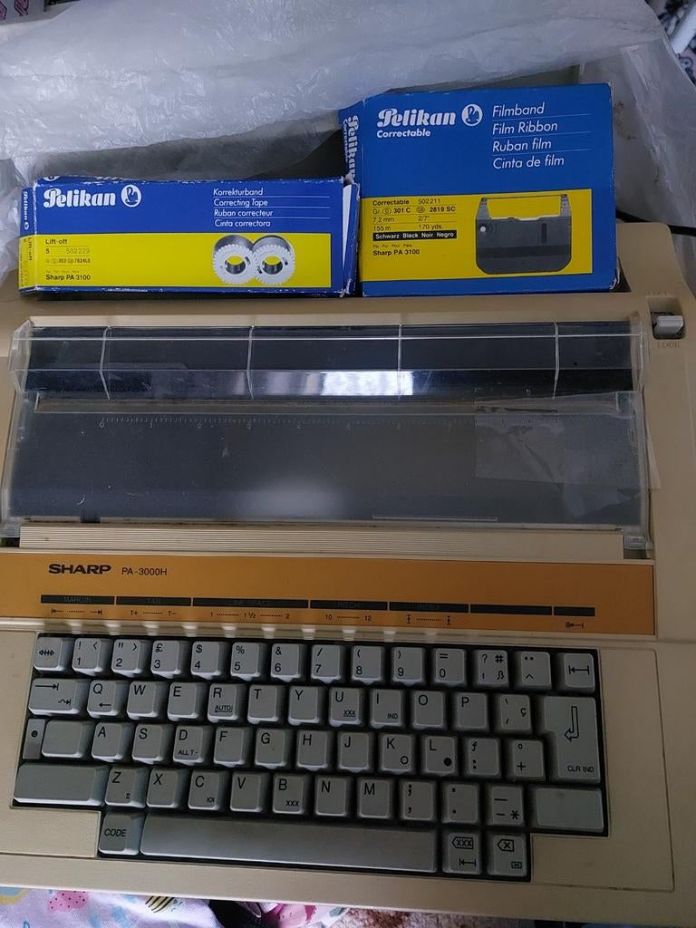 Vintage
SHARP PA 3000h Typemachine
Typewriter schrijfmachine, Diversen, Typemachines, Ophalen of Verzenden