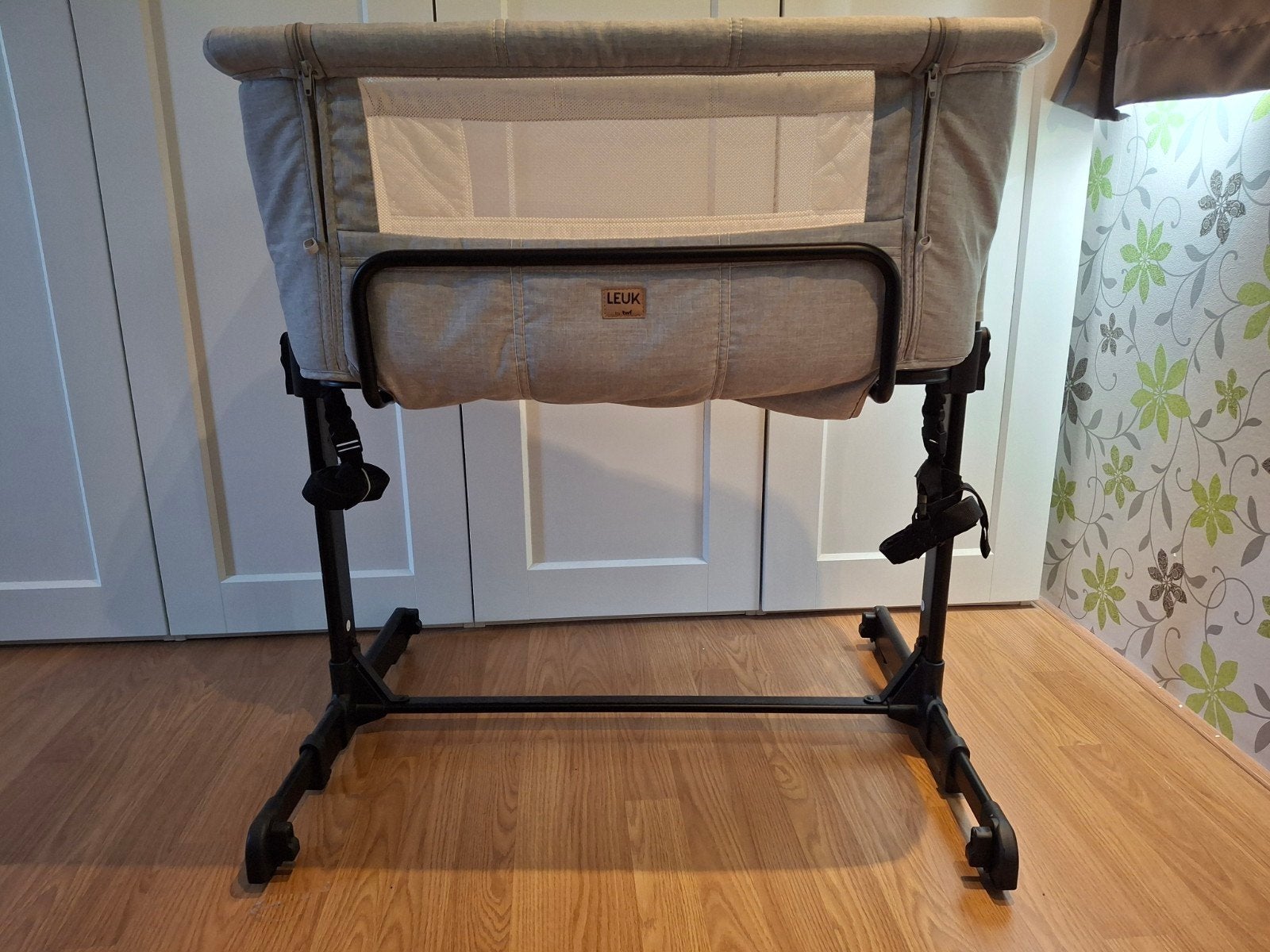 Co sleeper van Leuk met Aero sleep matras topper, Ophalen, Zo goed als nieuw, Minder dan 140 cm, Matras