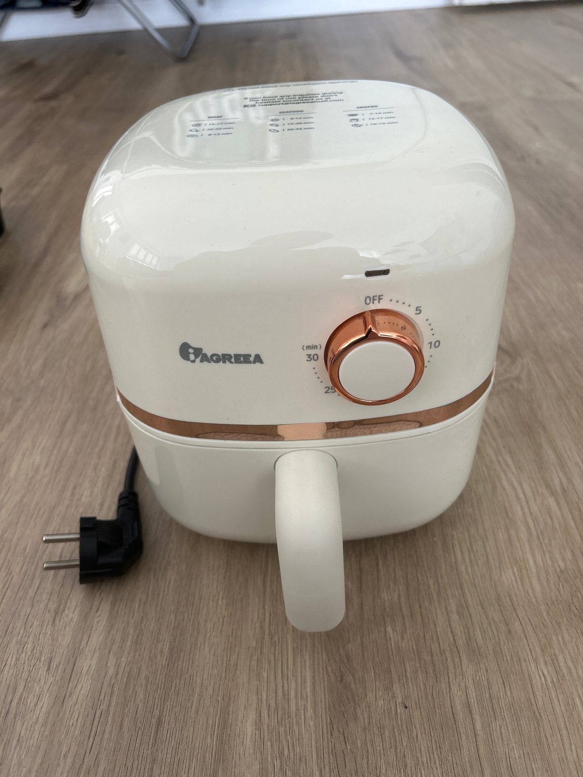 Nieuwe Agreea Mini Airfryer - Compact en Efficiënt, Witgoed en Apparatuur, Ophalen, Nieuw, Airfryer, Minder dan 750 gram