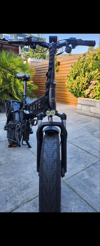 Fatebike Mate X subdued black, Fietsen en Brommers, Elektrische fietsen, Overige merken, Gebruikt, Ophalen of Verzenden, 59 cm of meer