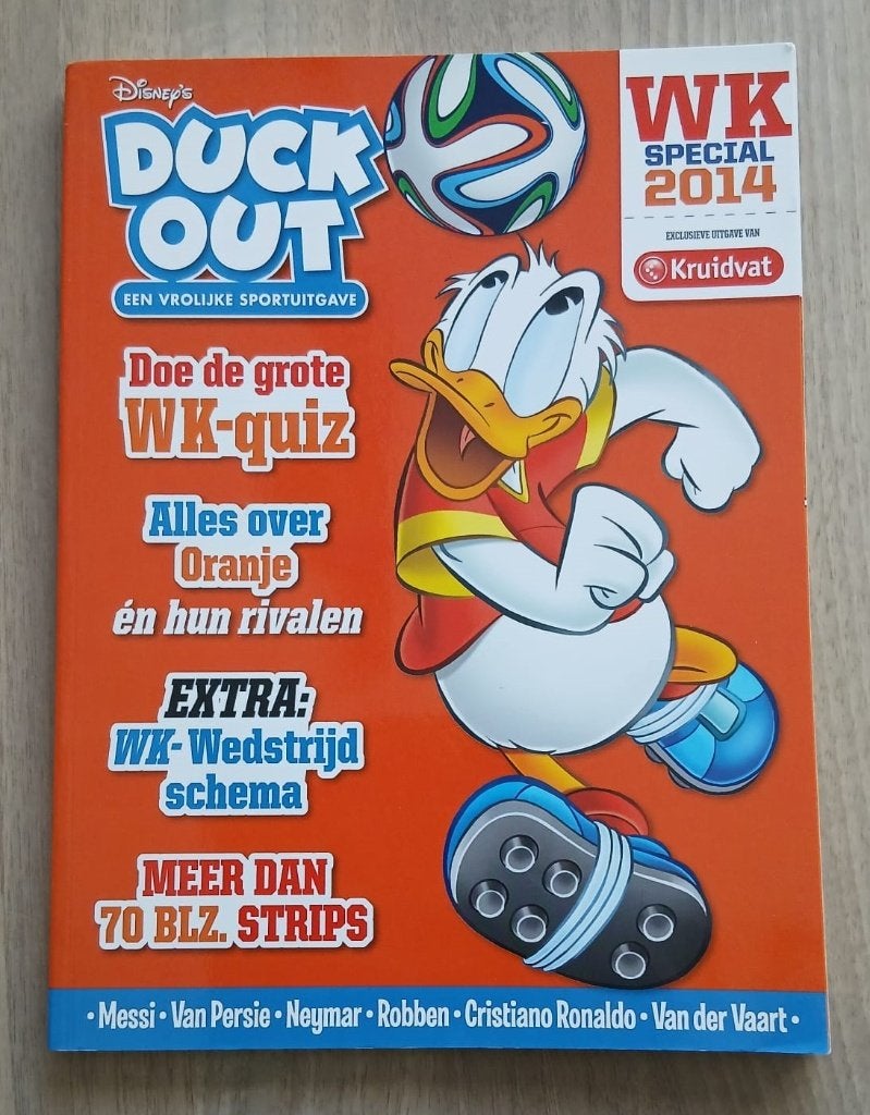 Duck Out WK Special 2014 (2014). Donald Duck. Eerste druk., Eén stripboek, Verzenden, Zo goed als nieuw
