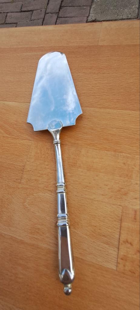 Antieke taartschep, verzilverd, Antiek en Kunst, Ophalen of Verzenden