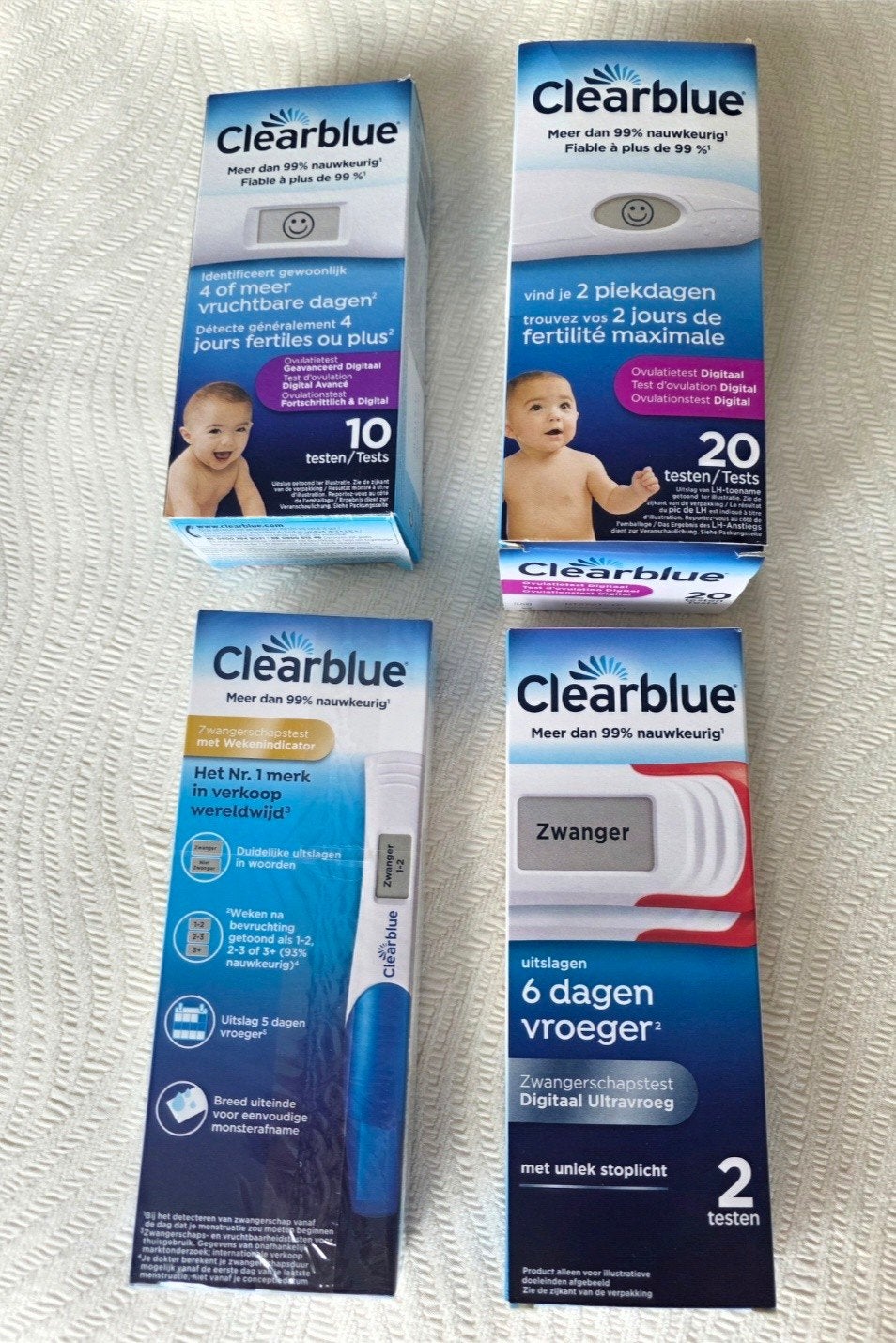 Clearblue Ovulatie- en Zwangerschapstesten Pakket, Ophalen of Verzenden, Nieuw, Overige typen