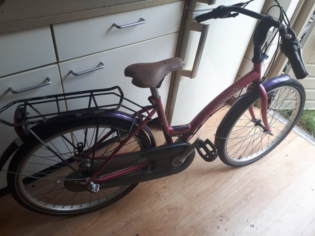 24" Batavus Meisjesfiets - Leuke campingfiets €10,-, Ophalen, Versnellingen, Batavus, Gebruikt