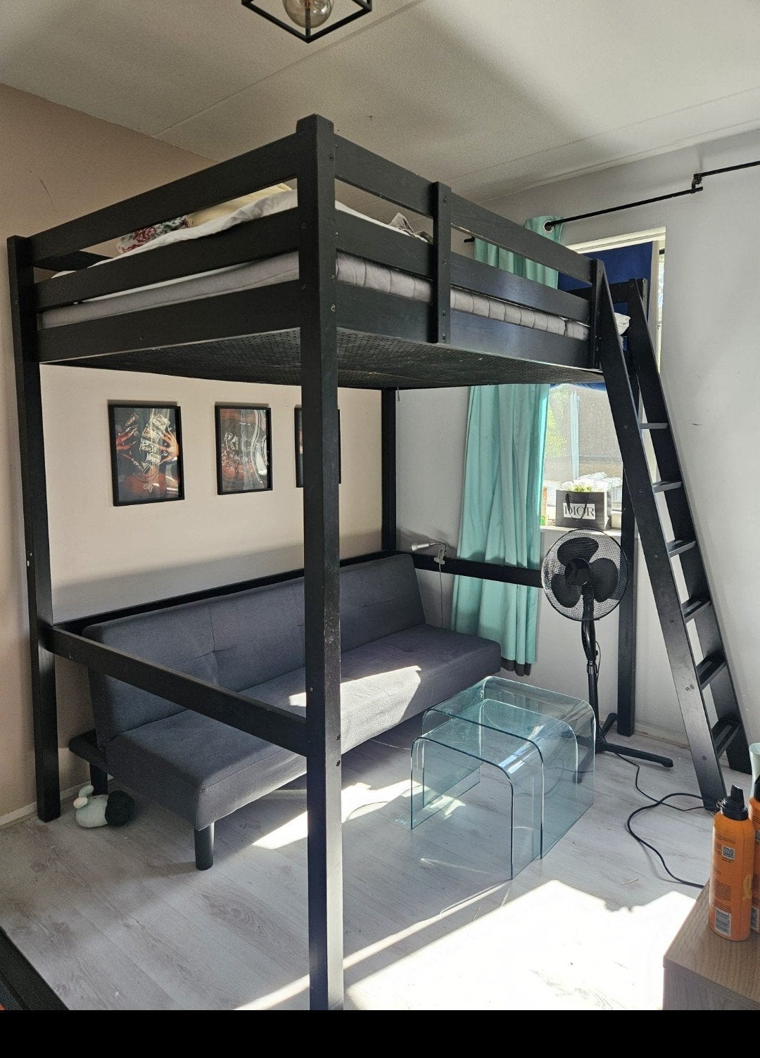 Ikea storå hoogslaper, Huis en Inrichting, Slaapkamer | Stapelbedden en Hoogslapers, Gebruikt, Hoogslaper, Tweepersoons, 200 cm