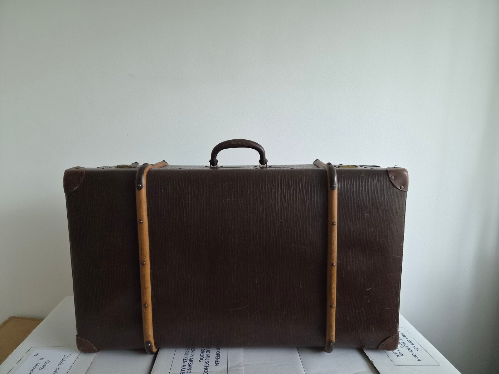 Antieke Koffer - Vintage Reiskoffer, Ophalen, Overige materialen, Gebruikt, 45 tot 55 cm