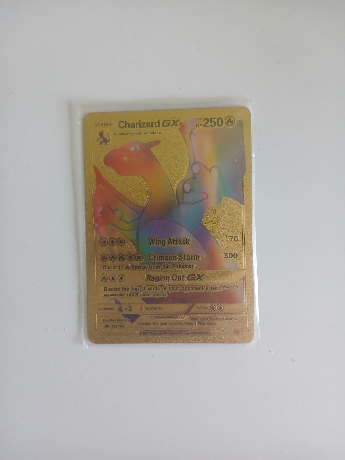 Gouden pokemon kaart, Ophalen of Verzenden, Zo goed als nieuw, Fantasie, Overige typen