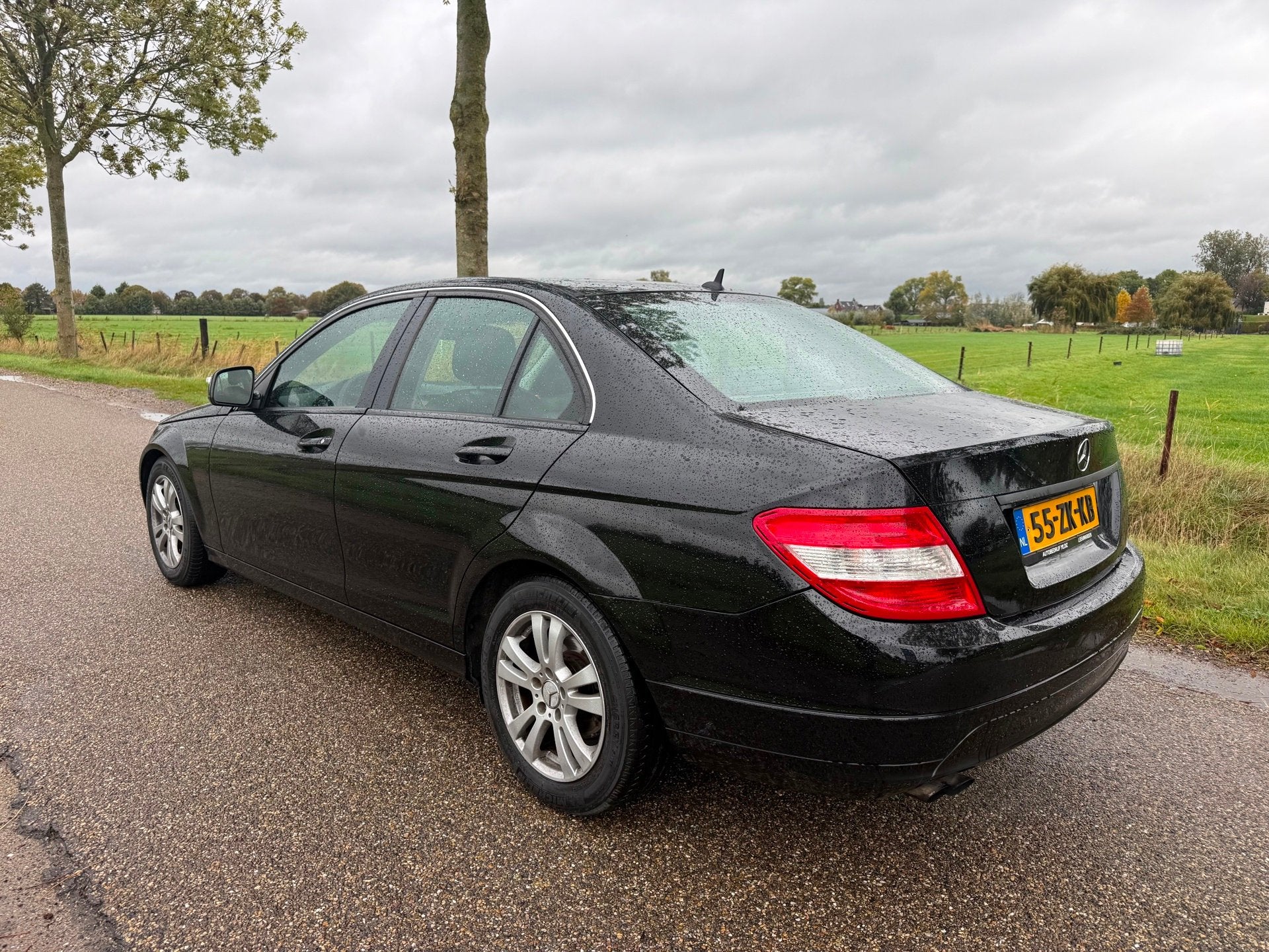 Mercedes-Benz C-klasse 200 CDI Km NAP ! Zeer goed rijdend, Zwart, 4 cilinders, Leder en Stof, Zwart