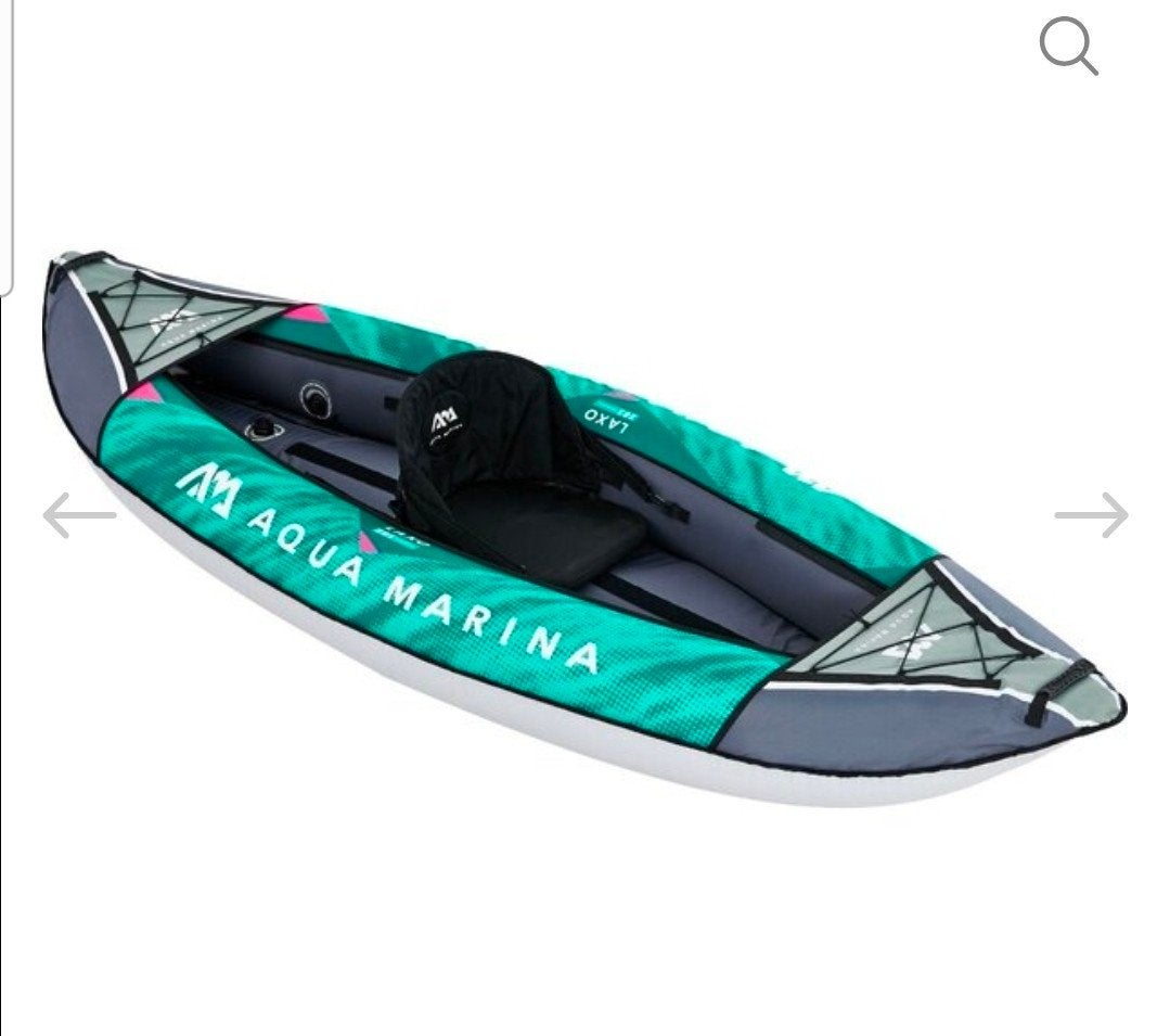 Aqua Marina Kayak 1-persoons, compleet met peddel en tas, Ophalen