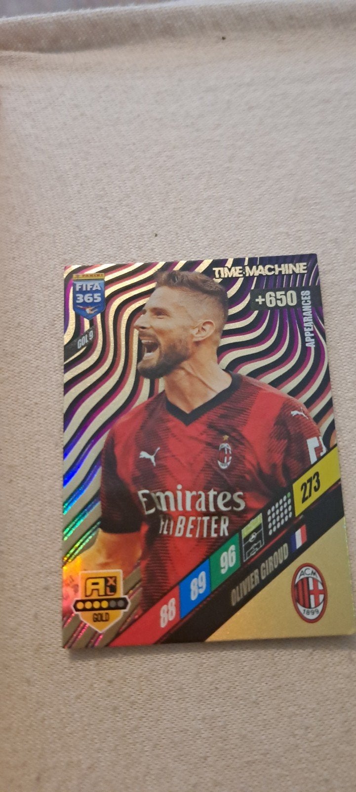 FIFA 365 Adrenalyn XL 2024 Olivier Giroud Time Machine, Ophalen, Nieuw, Buitenlandse clubs, Spelerskaart