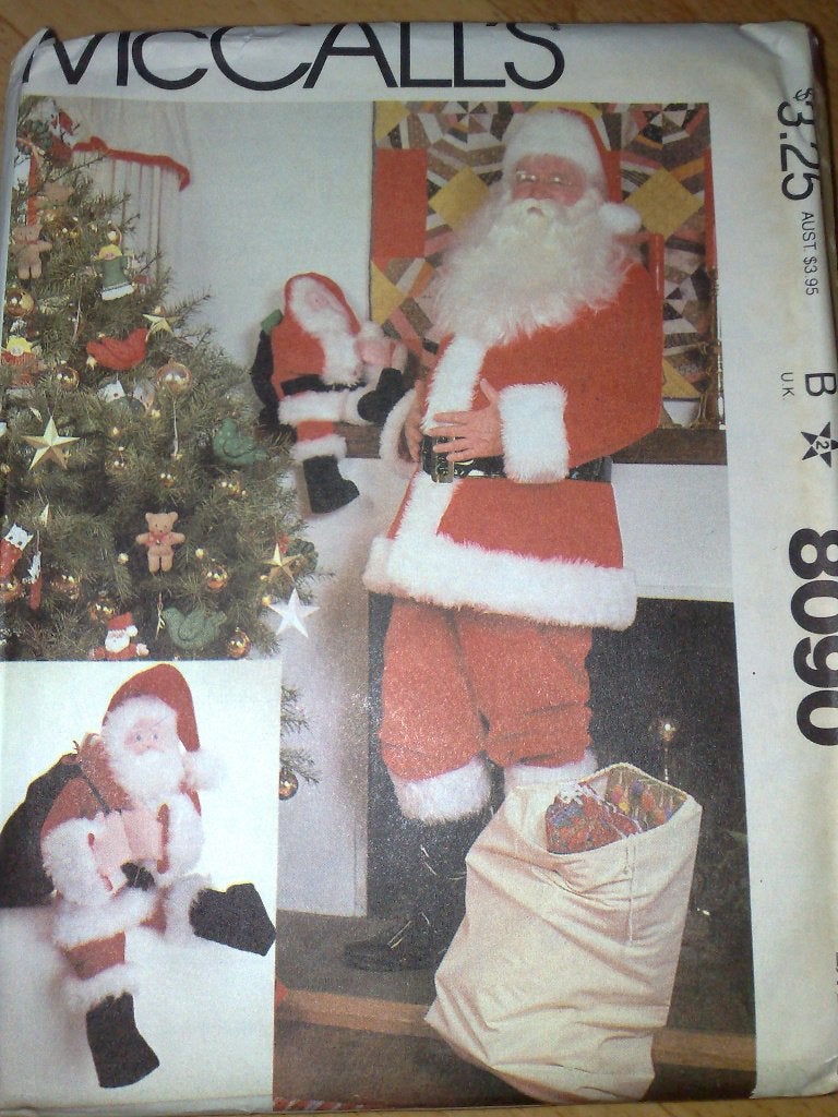 McCalls patroon 8090 kerstman kostuum maat large, tas & popp, Hobby en Vrije tijd, Verzenden, Zo goed als nieuw, Vrouw, Overige merken