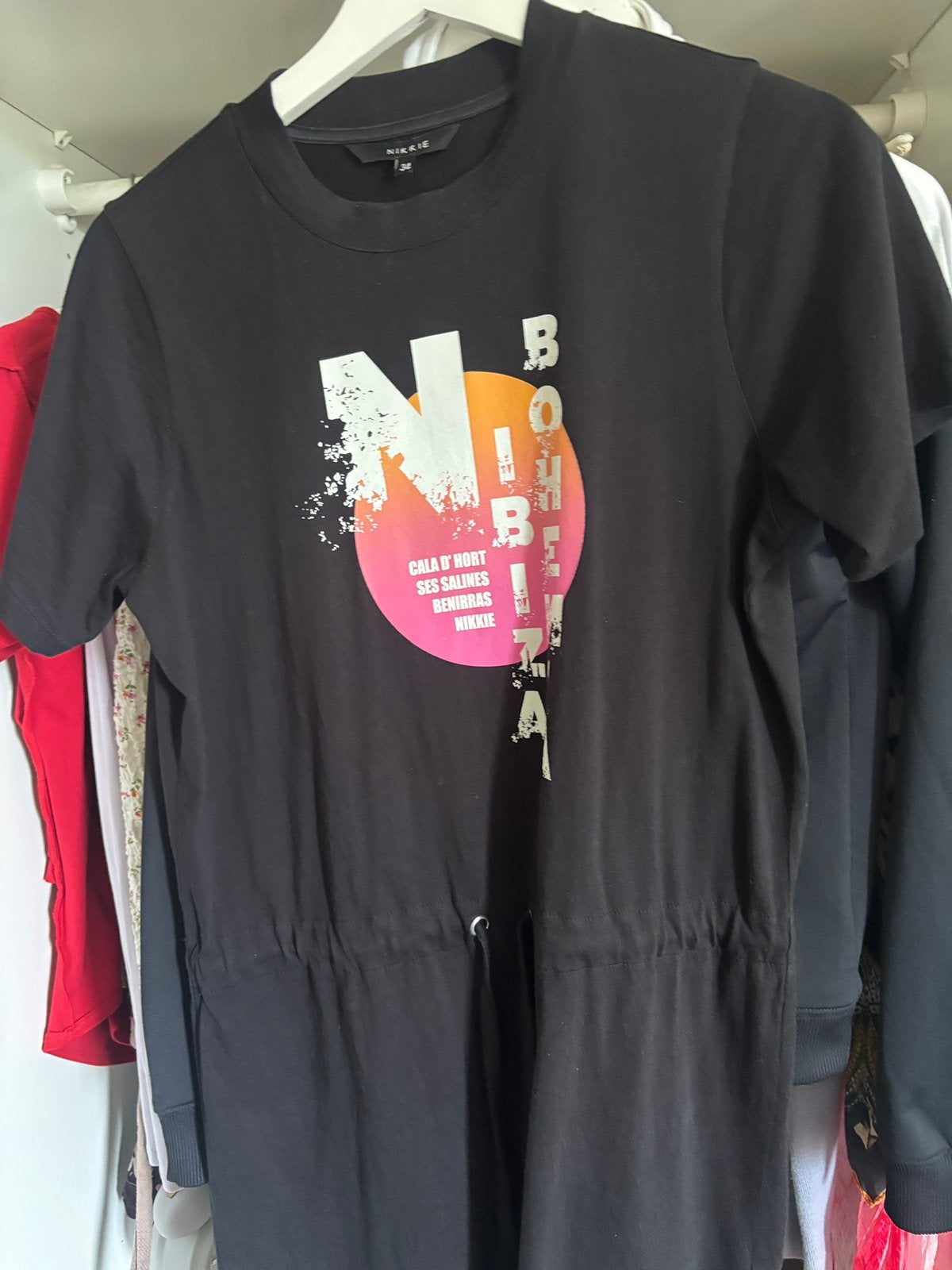 Nikkie ibiza dress jurk mini midi maxi merk trend xs hip, Ophalen of Verzenden, Zo goed als nieuw, Maat 46 (S) of kleiner