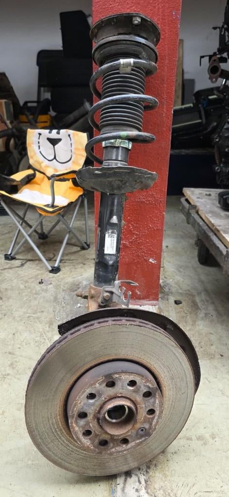Complete Veerpoten Set VW Golf 7 Links & Rechts, Auto-onderdelen, Ophanging en Onderstel, Ophalen, Gebruikt, Volkswagen