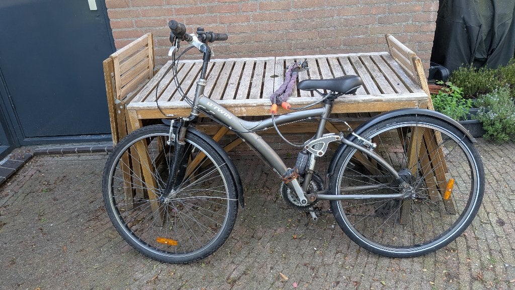 Btwin hybrid fiets - Comfortabel en veelzijdig, Fietsen en Brommers, Fietsen | Heren | Herenfietsen, Gebruikt, Overige merken
