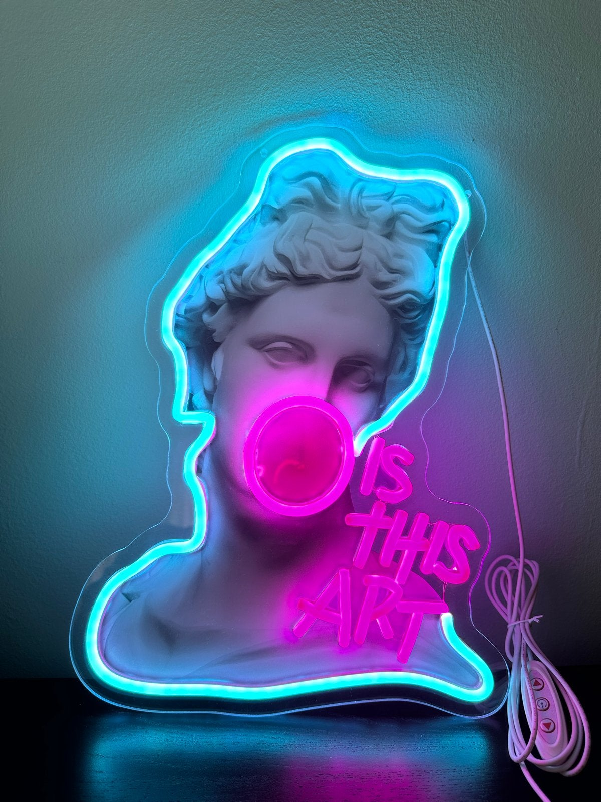NEON LAMP | LED-lamp | Funky | PopArt | Retro | Bubblegum, Met schakelaar, Ophalen of Verzenden, Wandlamp, Meerkleurig