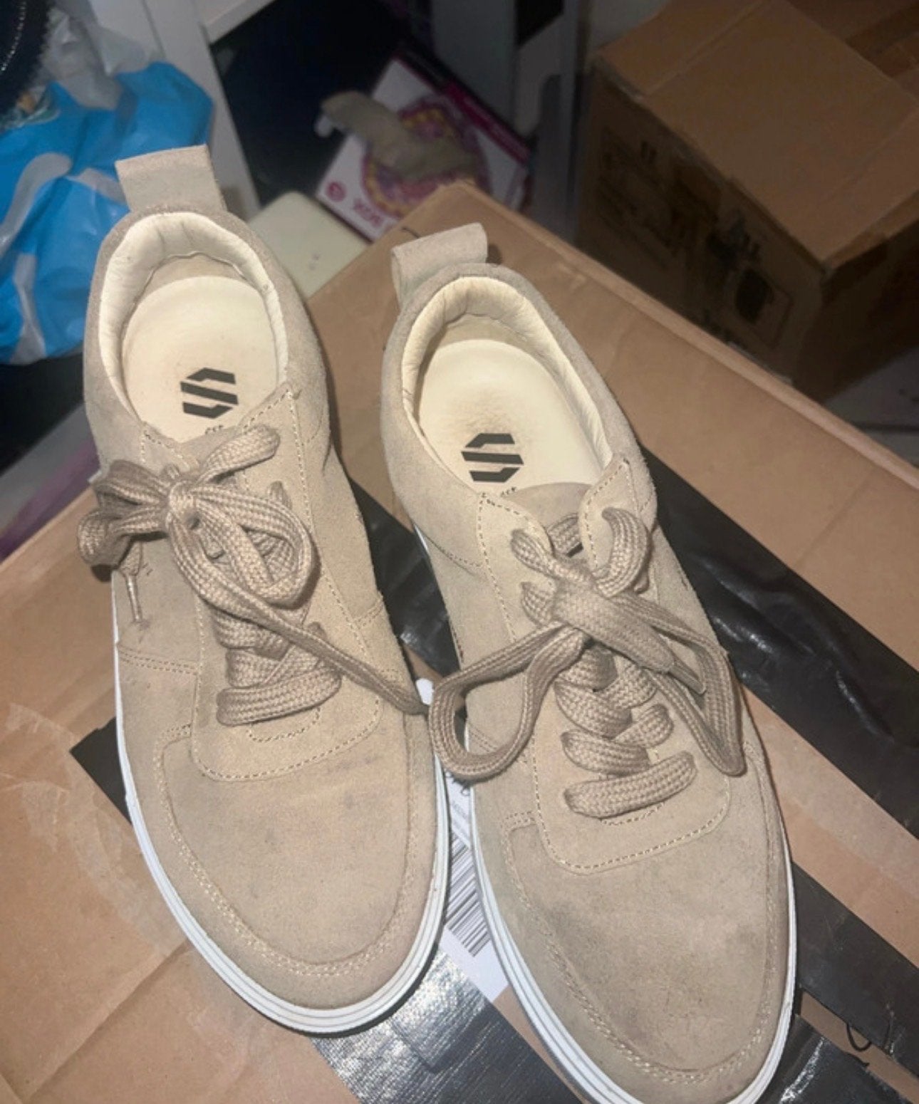 Wehkamp Sneakers Maat 40, Ophalen of Verzenden, Gedragen, Beige, Sneakers of Gympen