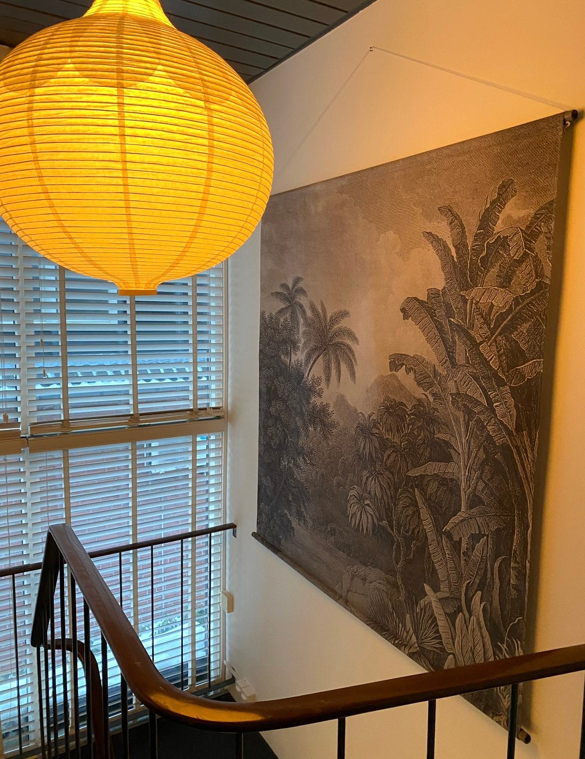 XXL jungle wandkleed HKliving, Huis en Inrichting, Woonaccessoires | Wanddecoraties, Ophalen, 154 cm, Boho, Zwart