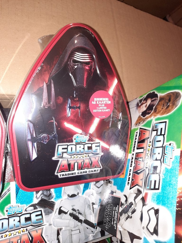 Starwarsblik kaarten spel en collectables, Ophalen of Verzenden, Zo goed als nieuw, Boosterbox