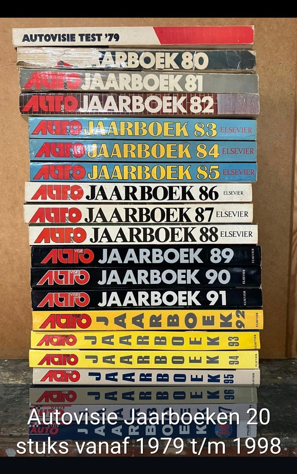 Autovisie Jaarboeken 1979-1998 (20 stuks), Ophalen of Verzenden, Gelezen, Algemeen