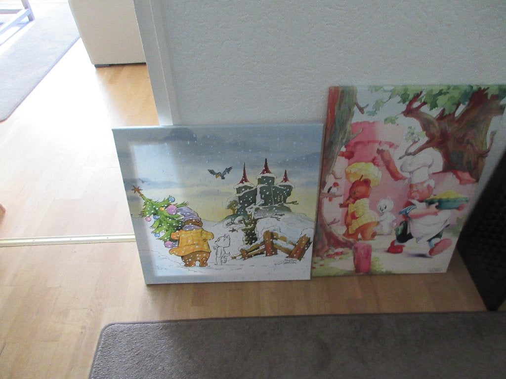 2 practige schilderijen op doek van Bommel, Marten Toonder, Nieuw, Ophalen of Verzenden, Meerdere stripboeken