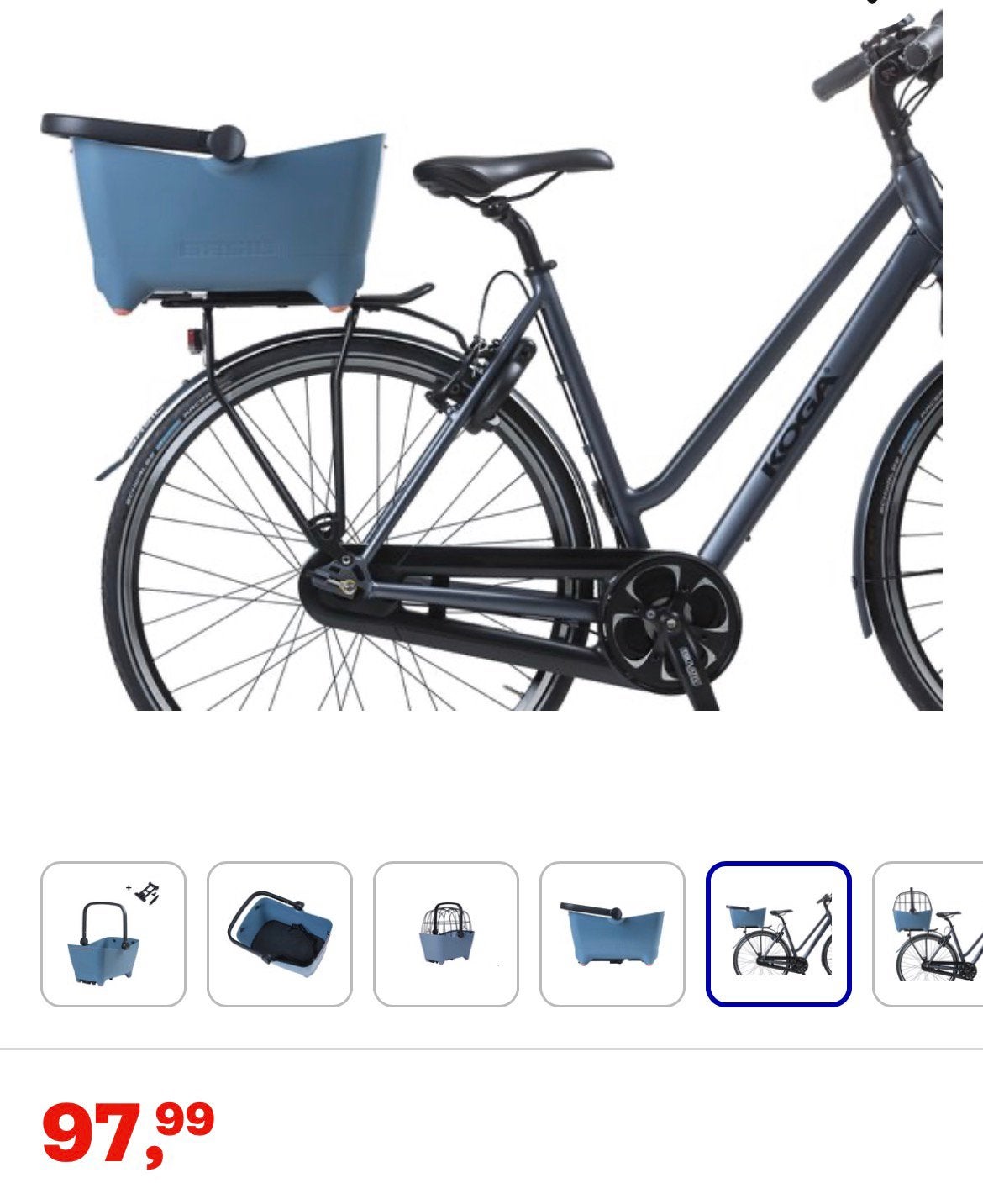 Basil Buddy Mik hondenfietsmand, Ophalen, Nieuw
