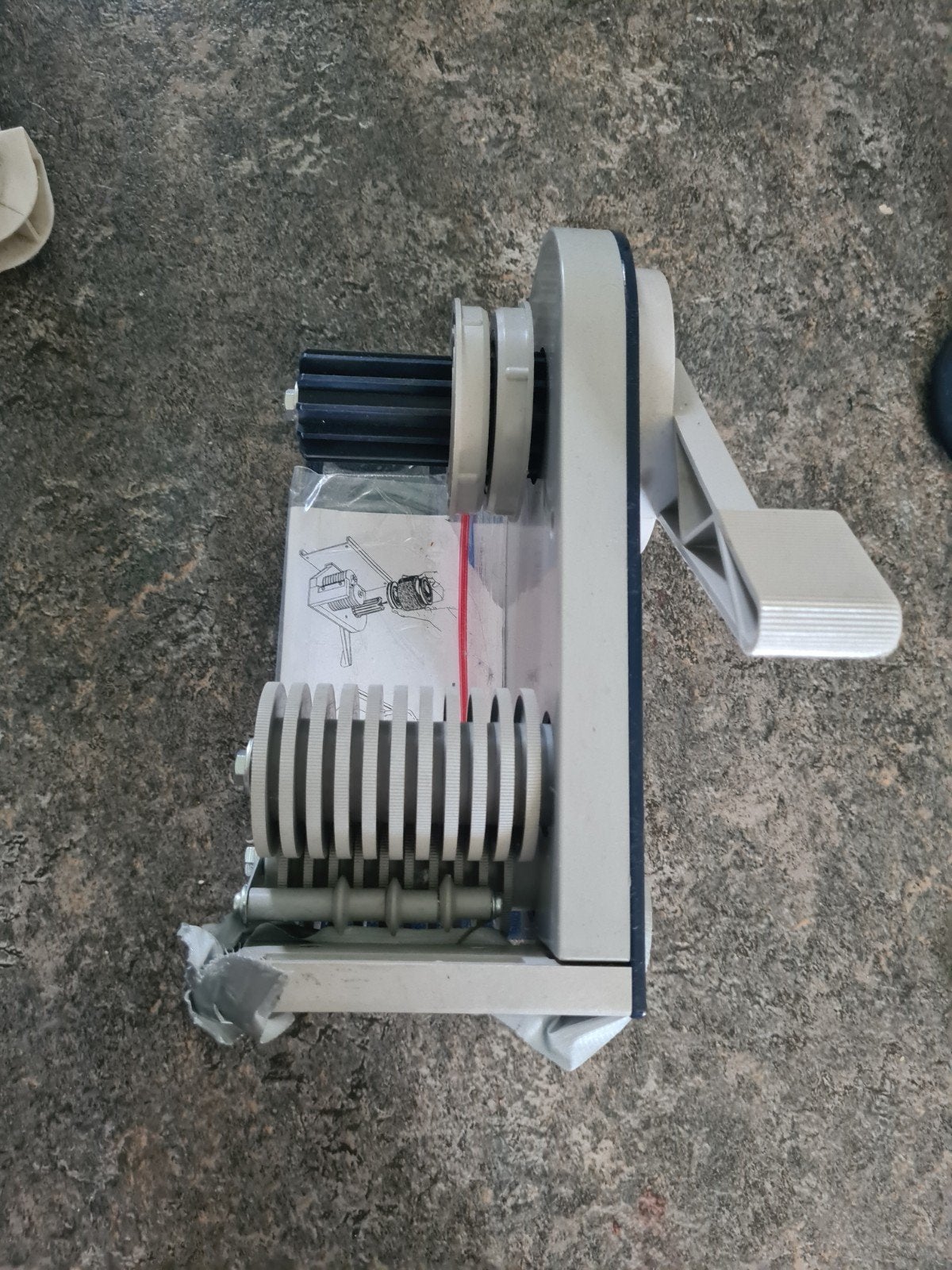 Plakbandmachine / Tape dispenser, Gebruikt, Gereedschap of Toebehoren, Ophalen of Verzenden, Kunststof