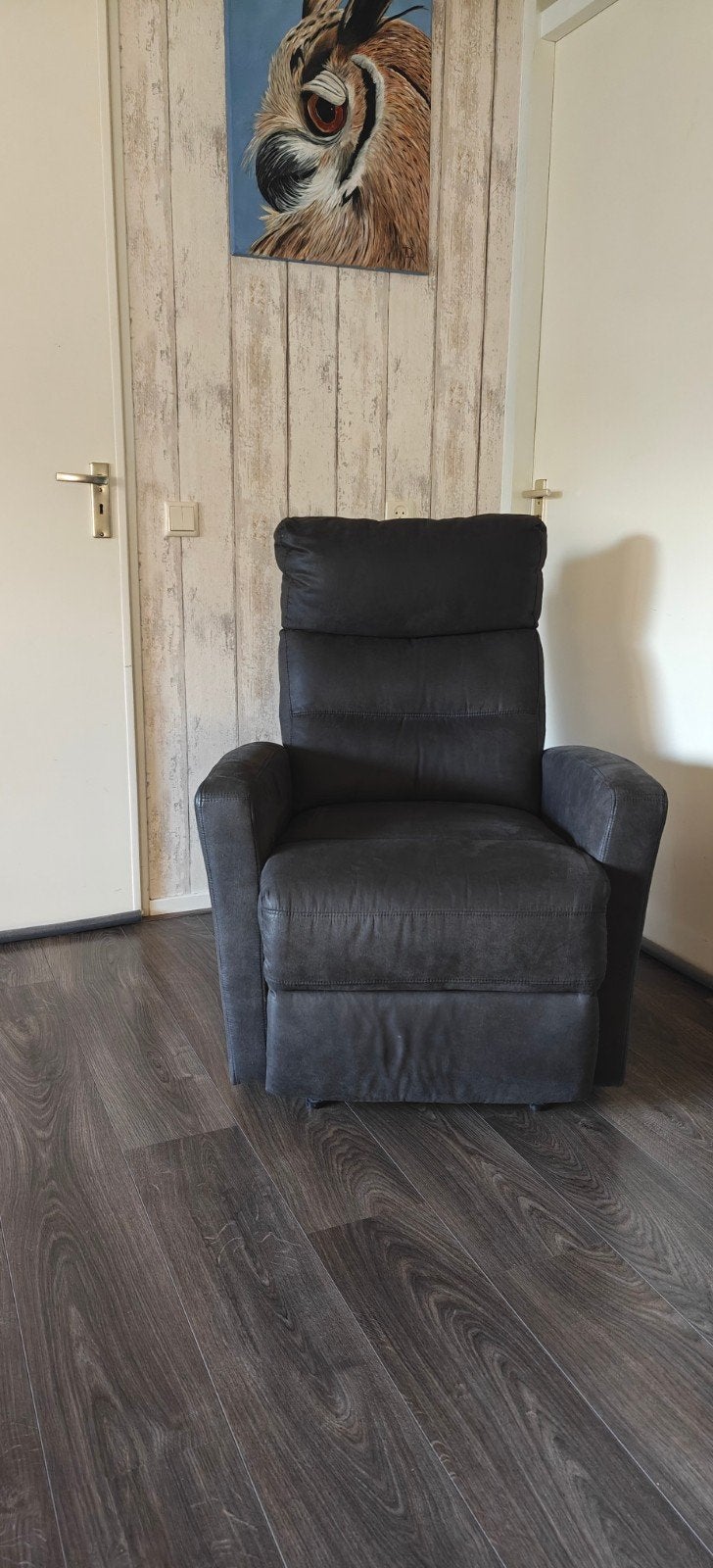 Relax fauteuil, Ophalen, Minder dan 75 cm, Zo goed als nieuw, Stof