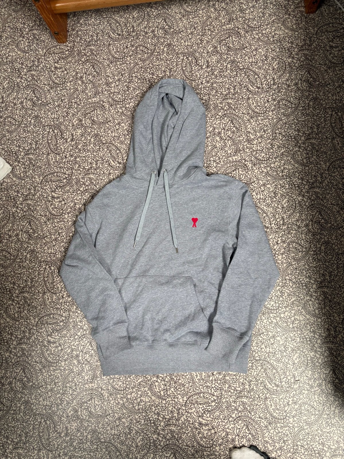 Ami Paris Hoodie Grijs - Nieuw met prijskaartje, Verzenden, Nieuw, Overige maten, Grijs