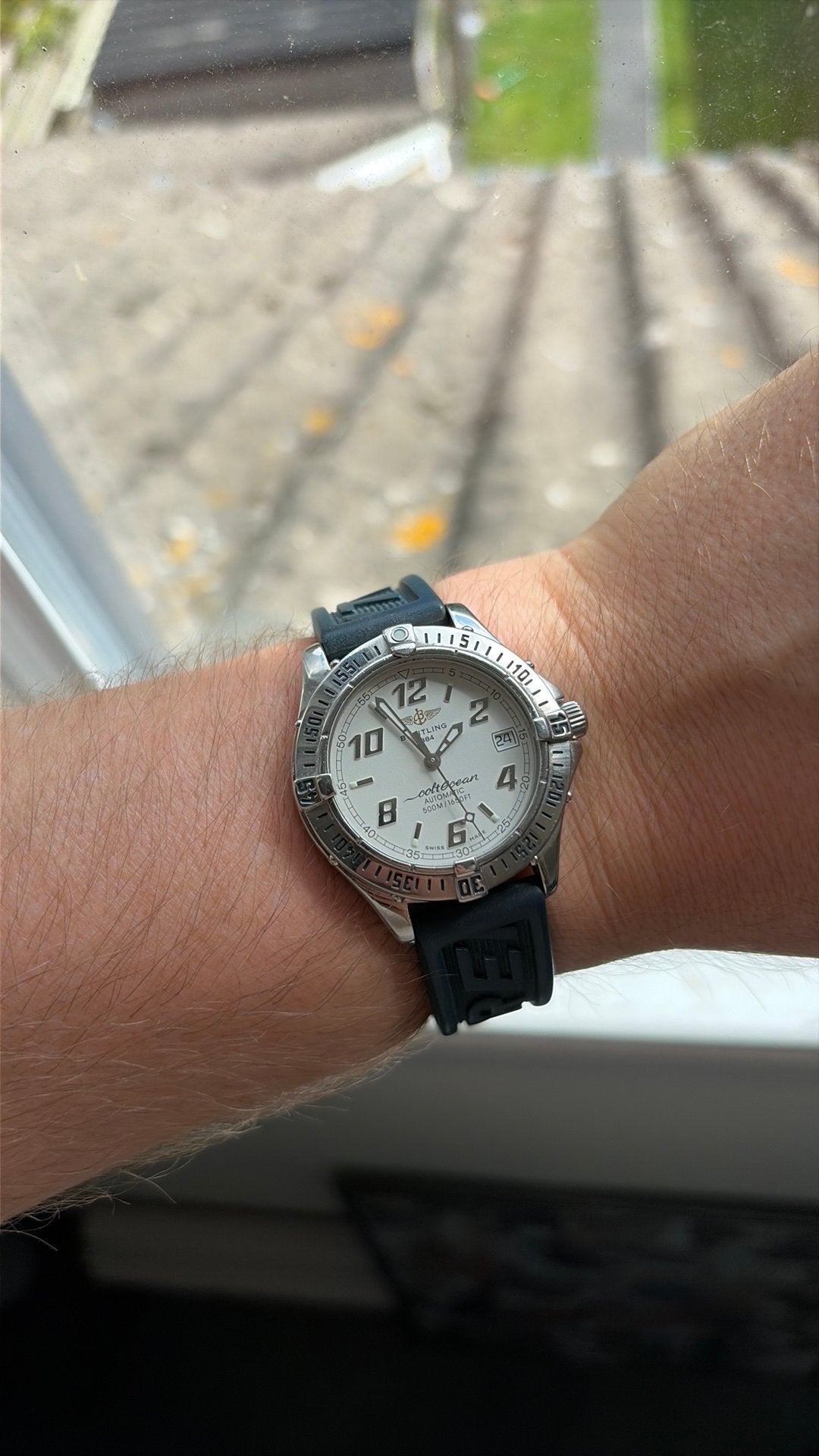 Breitling Colt Ocean A17050 – Recent geserviced – Watch Only, Ophalen of Verzenden, Zo goed als nieuw, Staal, Seiko