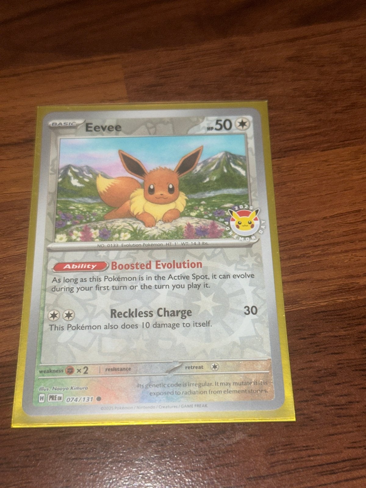 Pokémon Eevee Kaart - HP 50 - Boosted Evolution, Hobby en Vrije tijd, Verzamelkaartspellen | Pokémon, Ophalen of Verzenden, Zo goed als nieuw