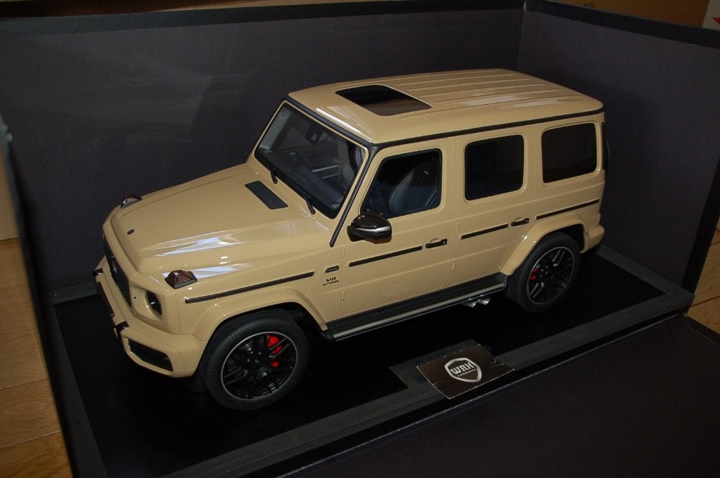 1:8 Minichamps Mercedes G63 2018 Wustensand LTD99 WRH, Verzenden, Zo goed als nieuw, 1:5 t/m 1:8, Auto