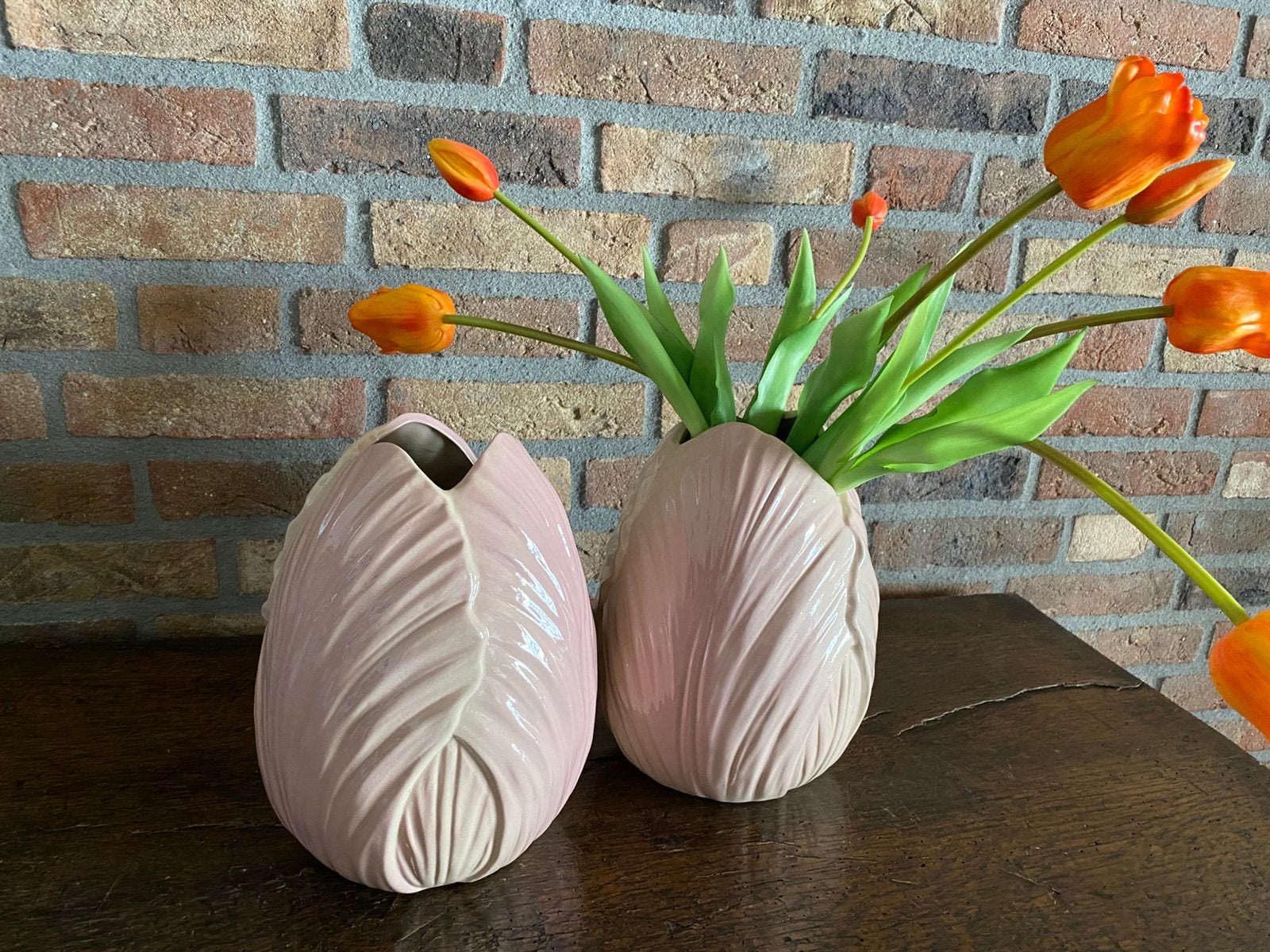 Grote tulpen vaas van Menton, nieuw., Ophalen of Verzenden, Nieuw, Roze