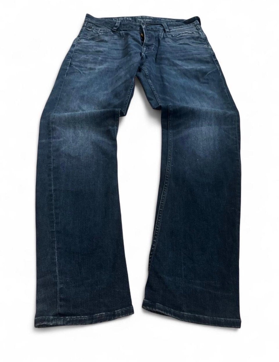 PME Legend Curtis Jeans W32 L32 Relaxed Fit Dark Wash, Ophalen of Verzenden, Gedragen, Blauw, W32 (confectie 46) of kleiner