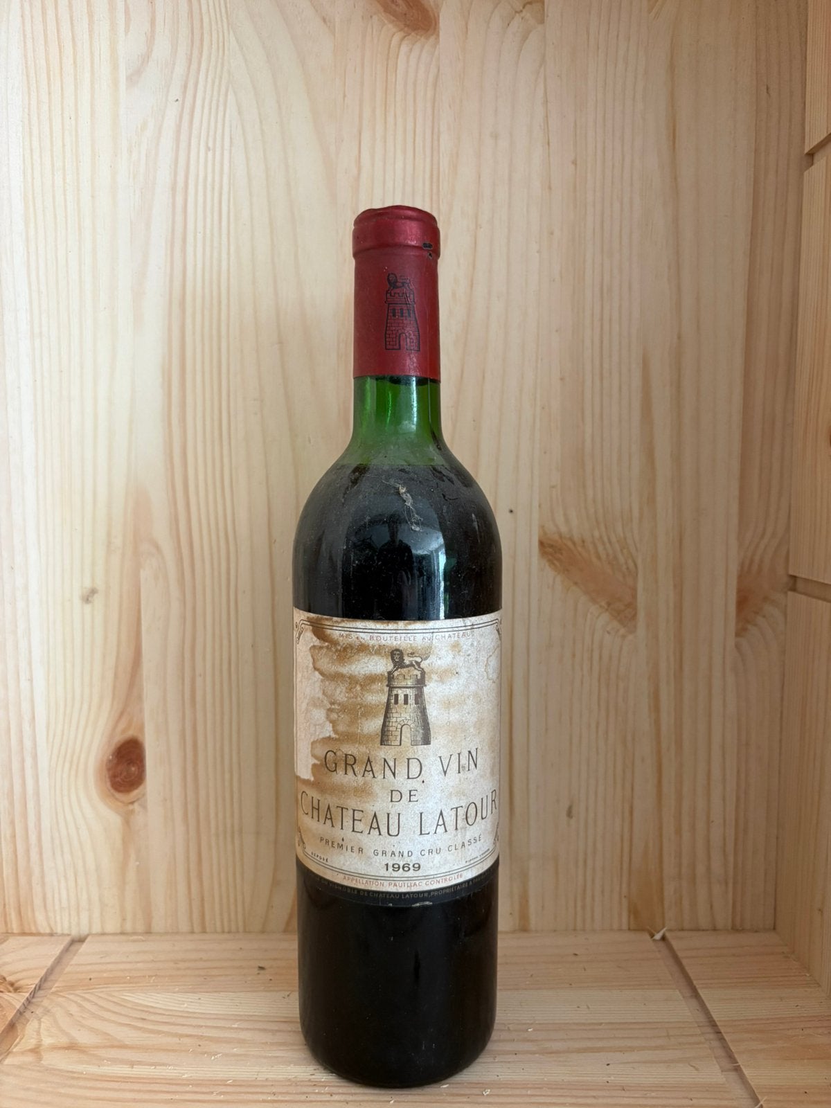 Chateau Latour 1969, Ophalen, Zo goed als nieuw, Frankrijk, Rode wijn