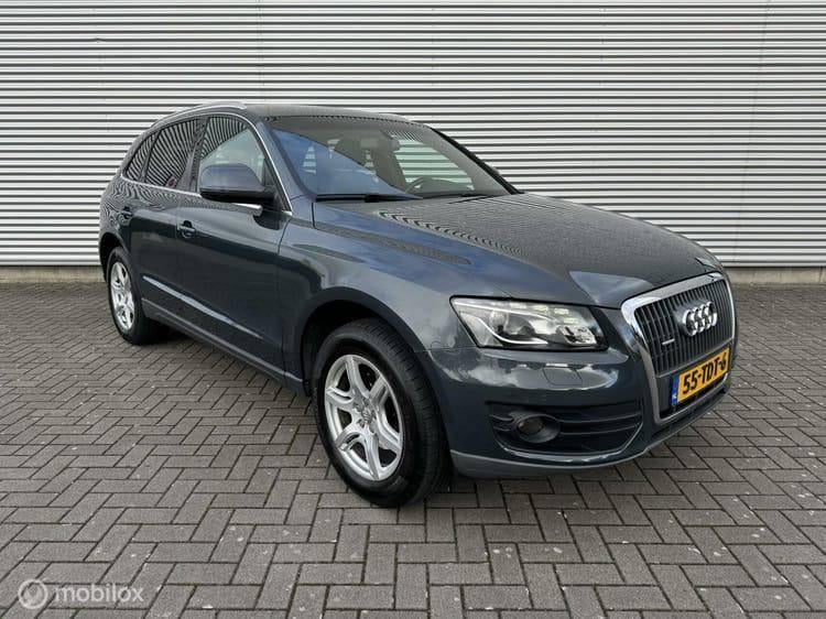 Audi Q5 2.0 TFSI Quattro 2009 - Leder - Clima - Camera, Automaat, 4 cilinders, Leder, Bruin