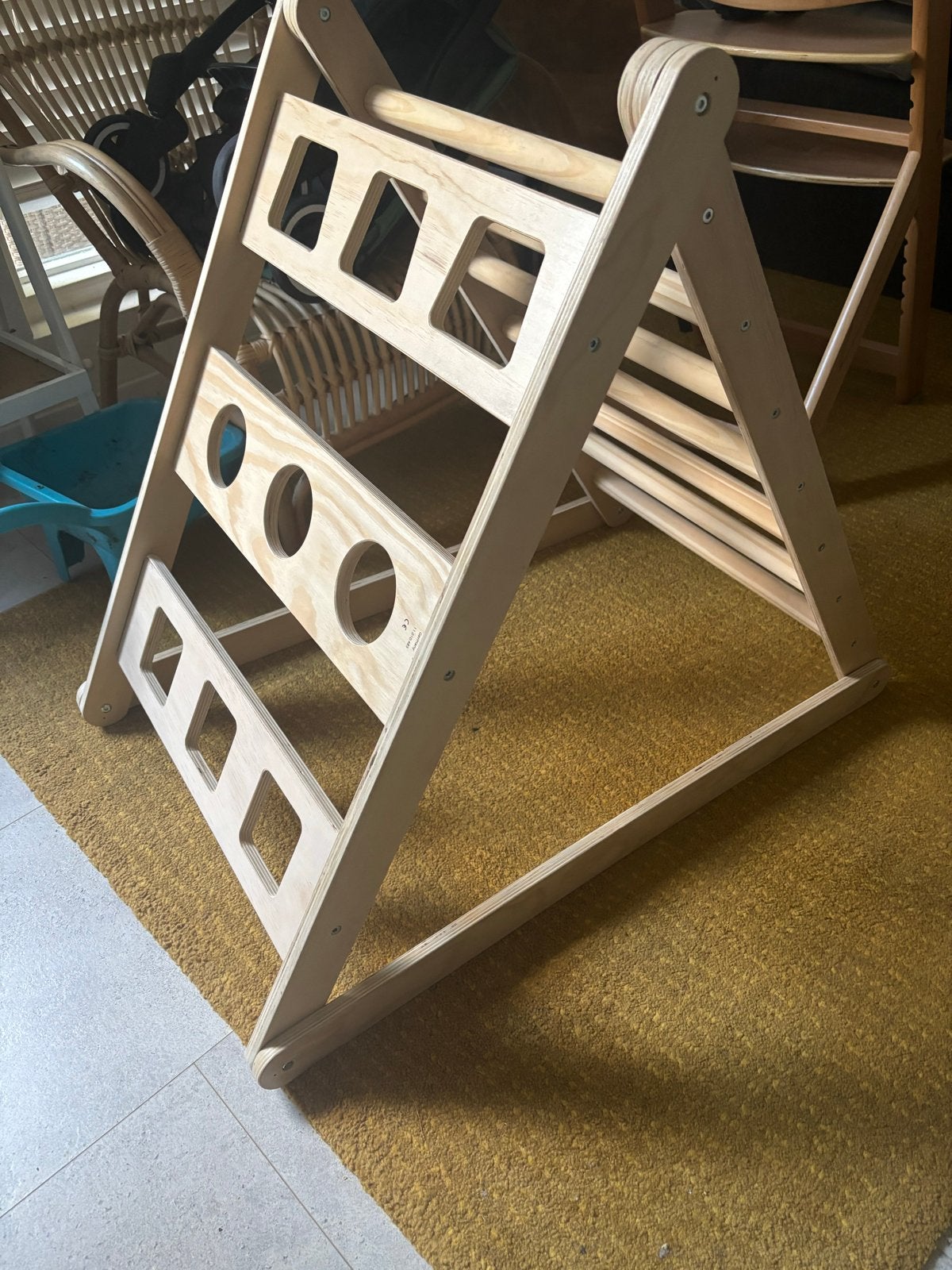 Houten Klimrek / Pikler Driehoek voor Kinderen, Ophalen of Verzenden, Nieuw, Klimwand