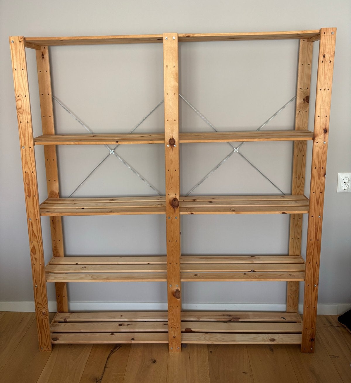 Houten opbergrek / stellingkast (Ikea Hejne), Ophalen, Gebruikt