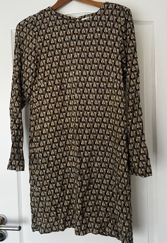 H&M prachtige geometrische print  jurkje, maat 34, H&M, Nieuw, Ophalen of Verzenden, Maat 34 (XS) of kleiner