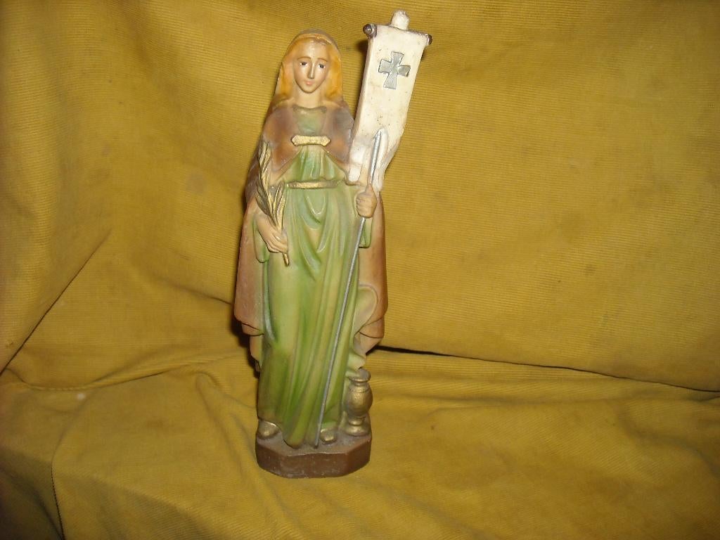 heilige Odilia heiligenbeeld, beeld sint Odilia 21,5 cm, Ophalen of Verzenden